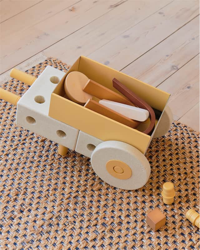 Modu 3-in-1 Gåvogn Sand Grey / Honey Yellow - Image 3