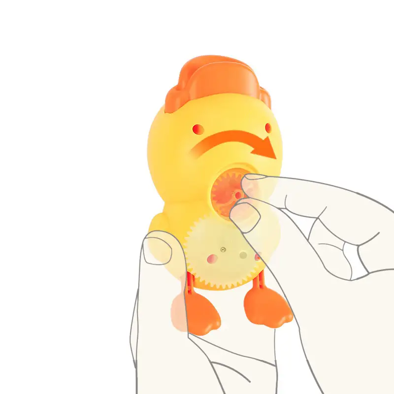 B.Duck Wind Up Bath Duck - Gul/Blå - Image 5