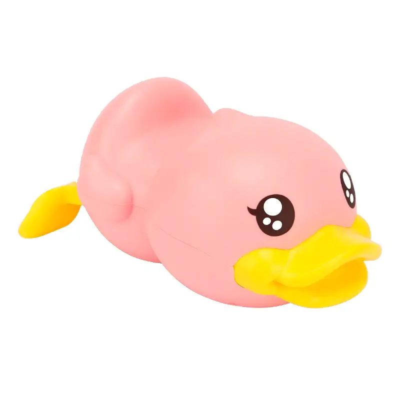 B.Duck Wind Up Bath Duck - Gul/Pink - Image 6