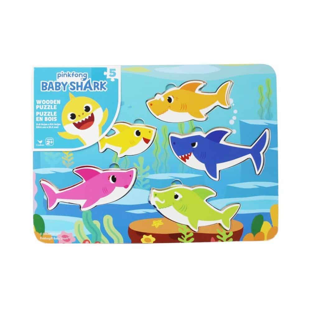 Baby Shark træpuslespil