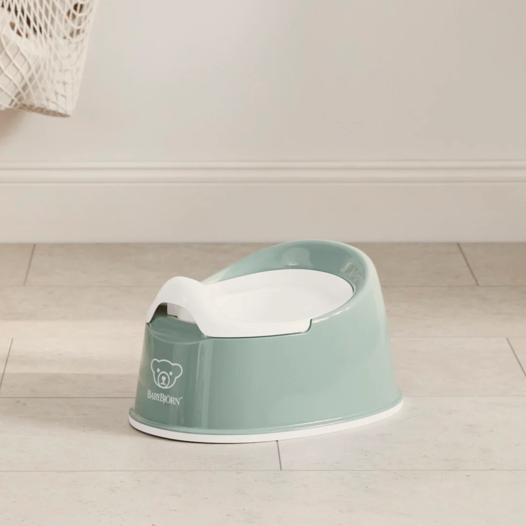 BabyBjörn Smart Potte - Grågrøn/Hvid - Image 3