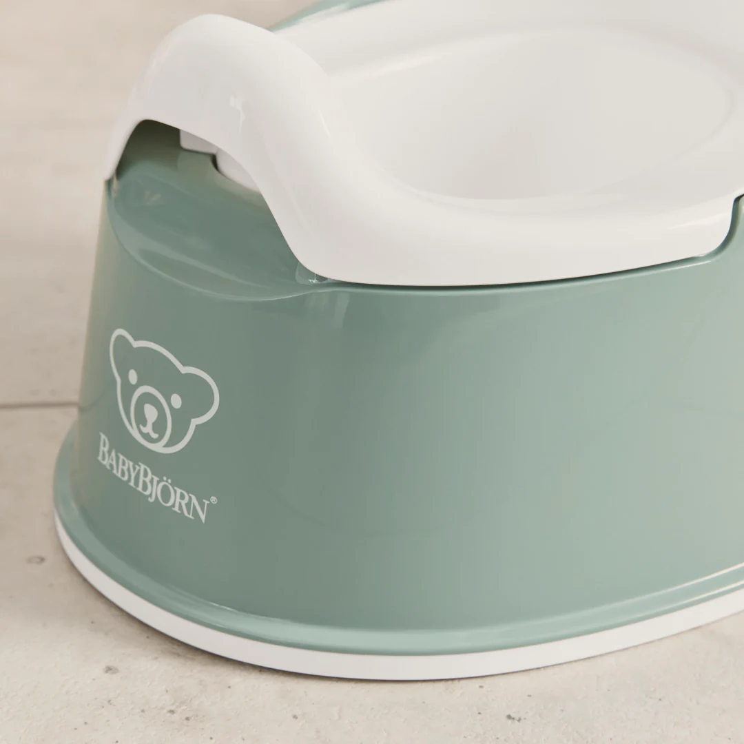 BabyBjörn Smart Potte - Grågrøn/Hvid - Image 8