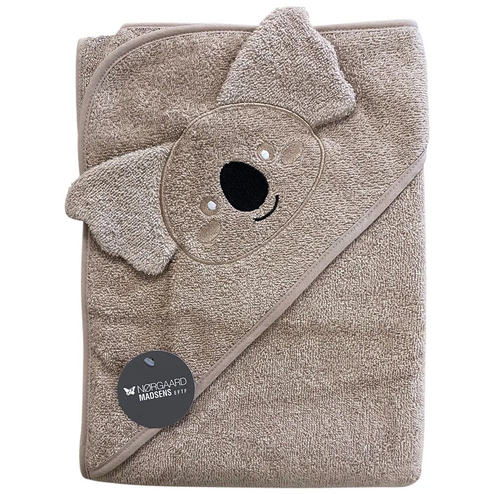 Badeslag sand m/ koala bjørn str. 75x75 cm.