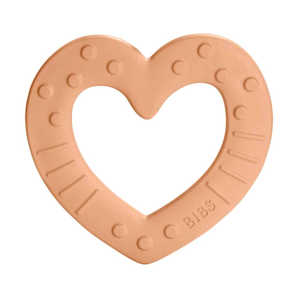 BIBS Baby Bitie Heart Peach