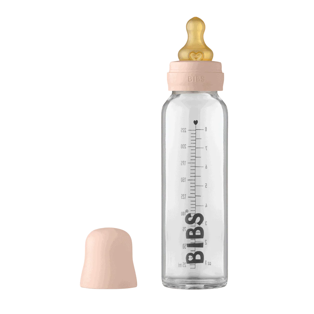 Bibs Glassutteflaske - Latex 225ml Blush