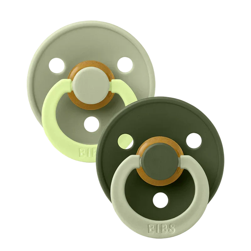 BIBS Studio Colour 2 PACK Fusion Latex Size 2 Sage Hunter Green mix