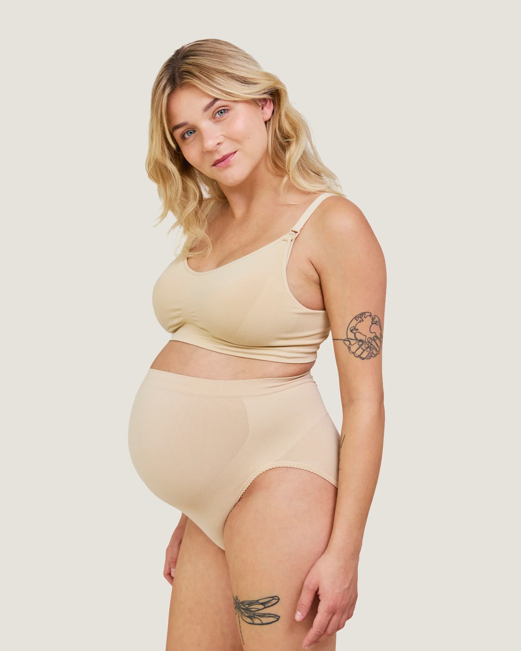 Carriwell Graviditetsstøttetrusser - Beige - XL - Image 3