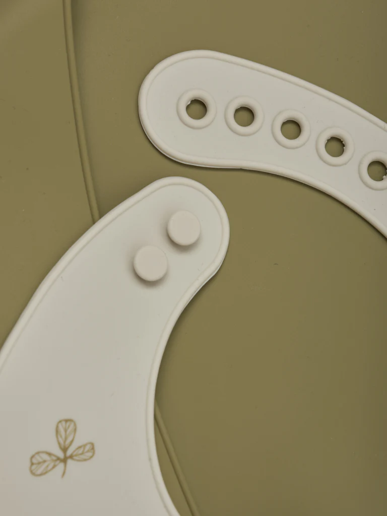 CeLaVi Silikone hagesmæk 2-pak - Khaki - Image 2