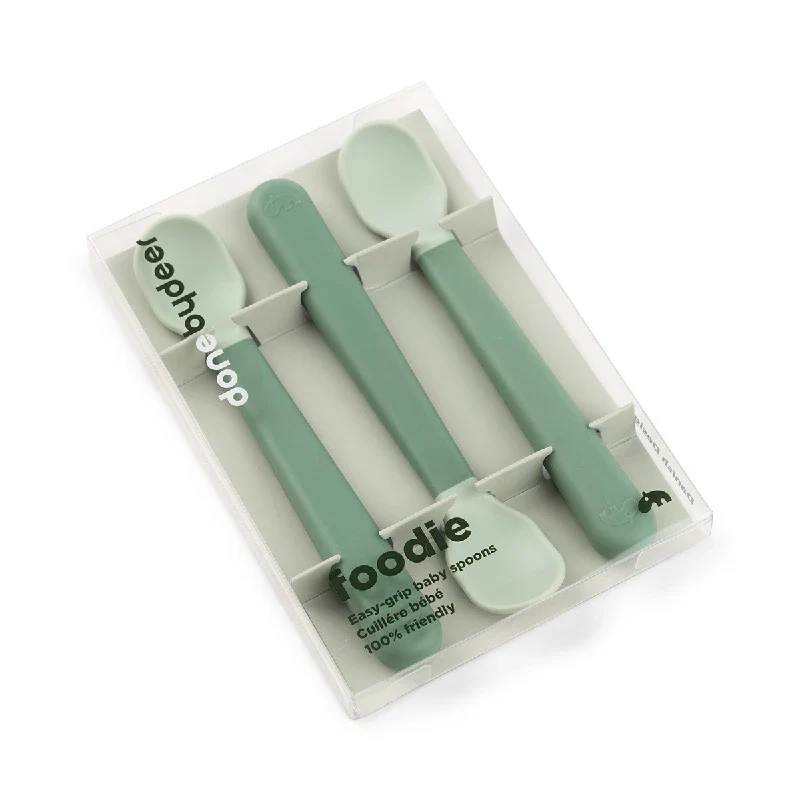 Done By Deer Foodie easy - grip babyske 3 - pak Grøn - Image 3