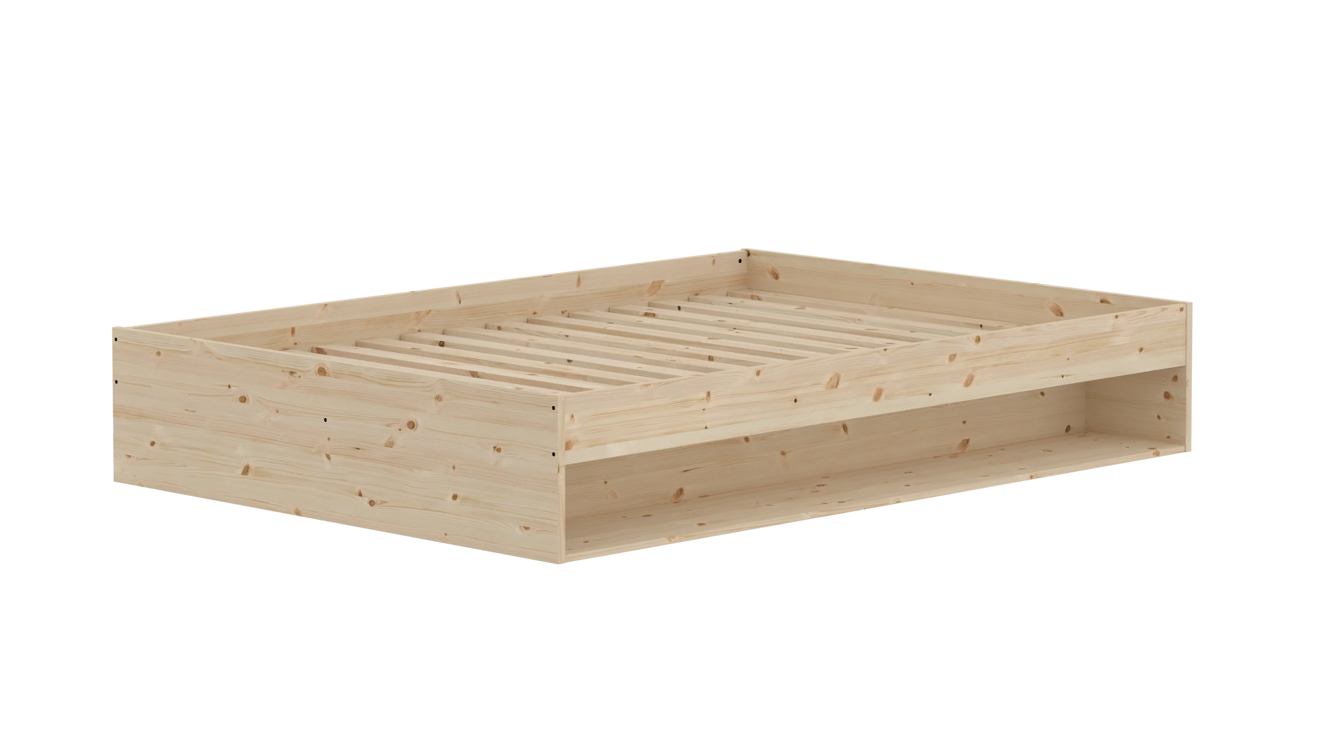 Flexa Grow gulvseng med hylde - 144,5x204cm