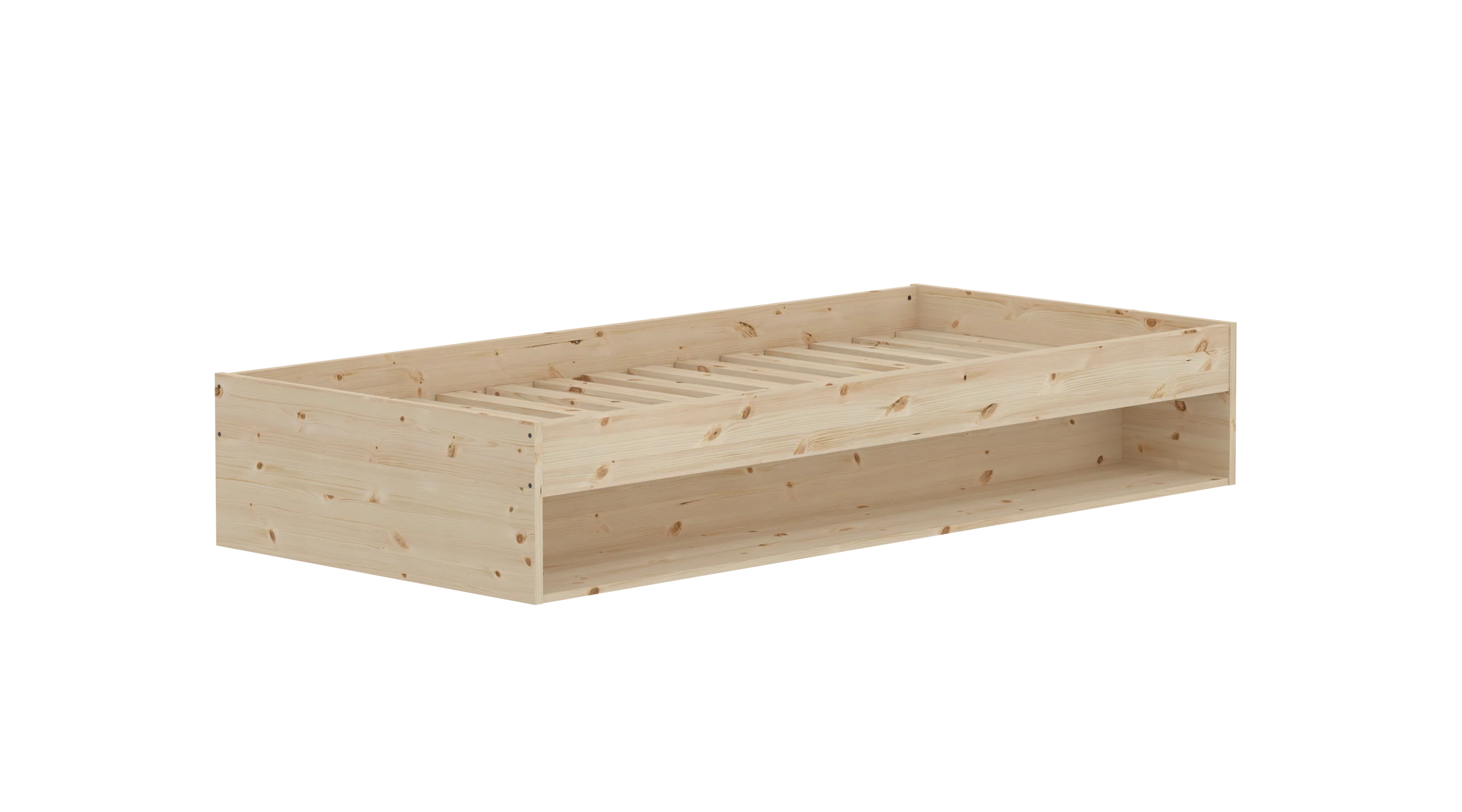 Flexa Grow gulvseng med hylde - 94,6x204cm