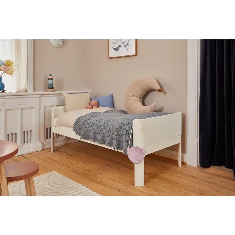 Flexa Nova Junior seng 150x70cm inkl. madras - Cream white - Image 3