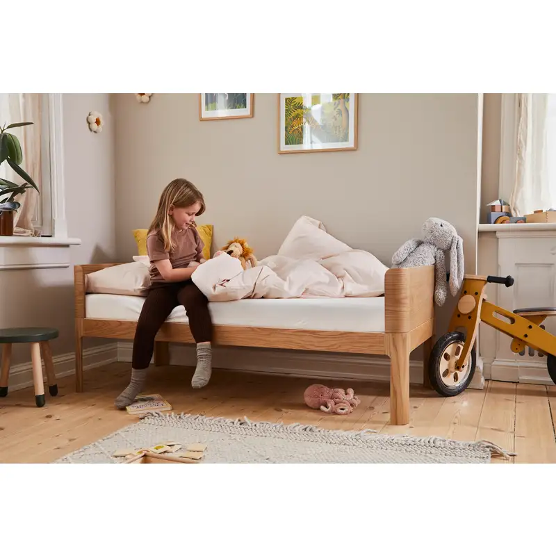 Flexa Nova Junior seng 150x70cm inkl. madras - Oak - Image 5