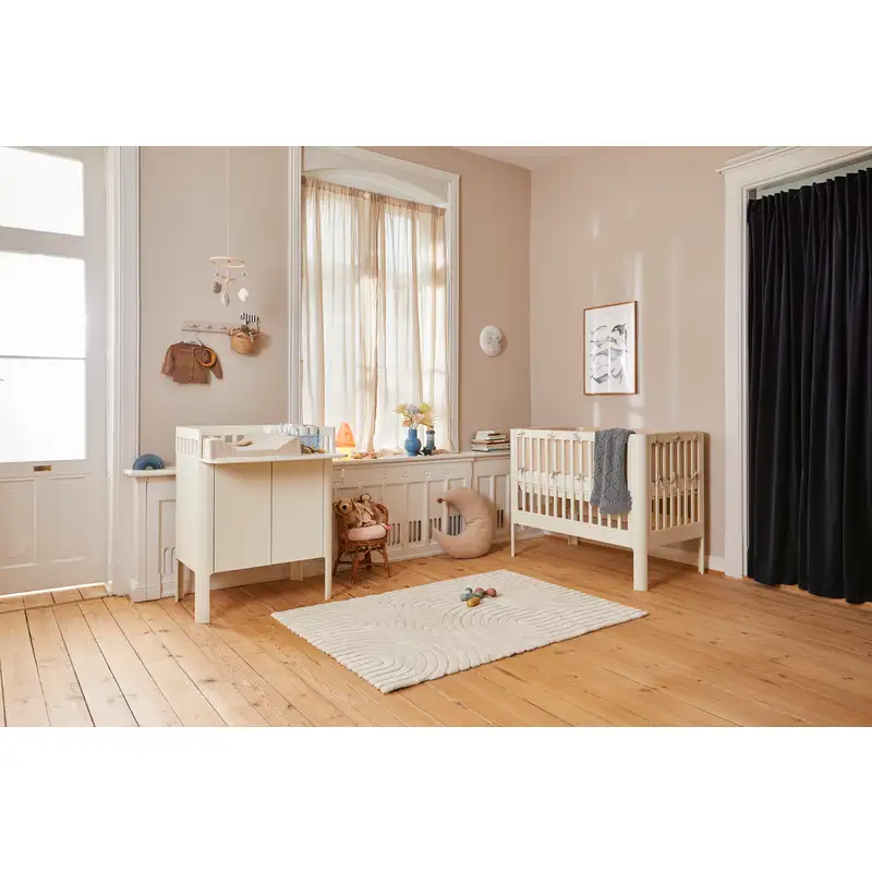 Flexa Nova Tremmeseng 120x70cm inkl. madras - Cream white - Image 3