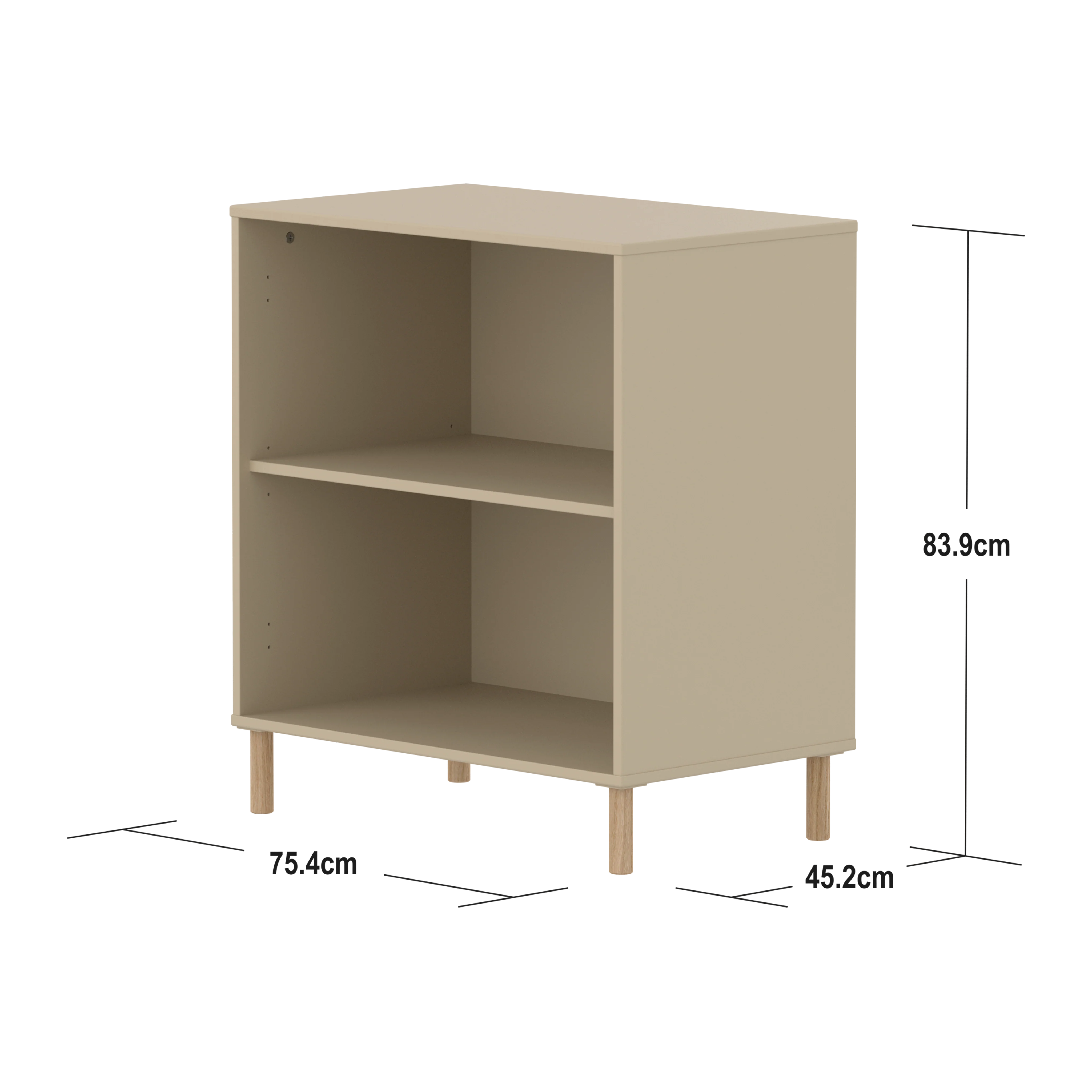 Flexa Saga Reol 84x75,5x45 Sand/Egetræ - Image 3