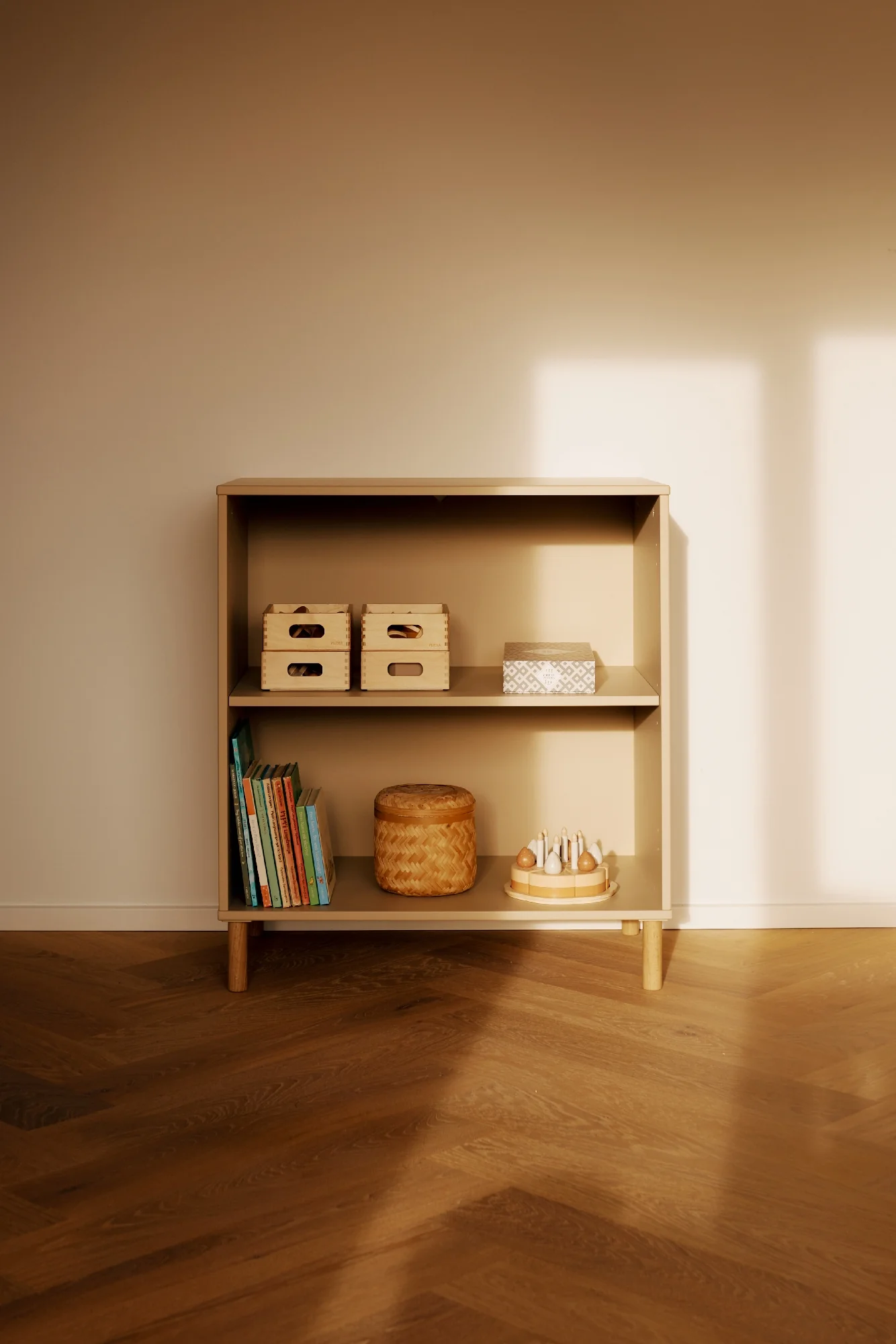 Flexa Saga Reol 84x75,5x45 Sand/Egetræ - Image 4