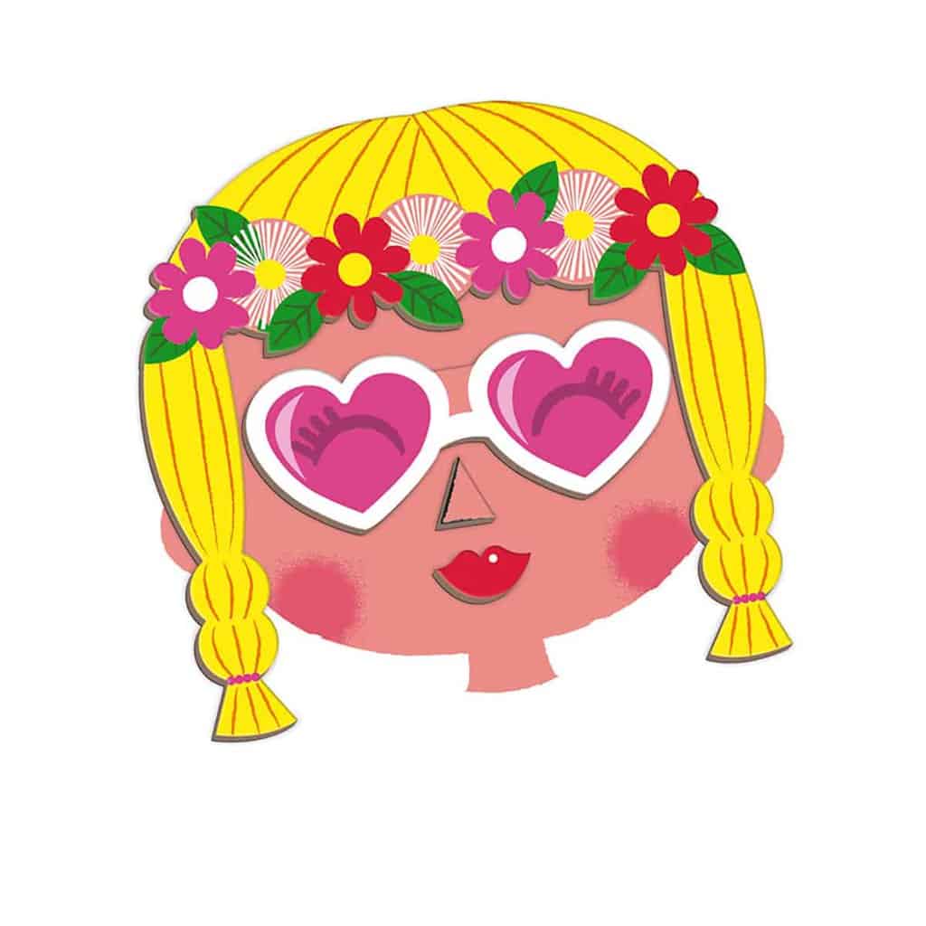 Janod Magnetibook - Girl’s Crazy Faces - Image 4