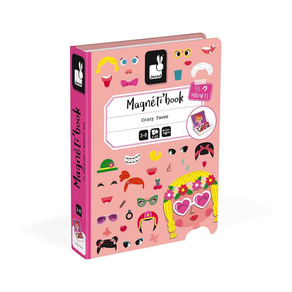 Janod Magnetibook - Girl’s Crazy Faces - Image 5