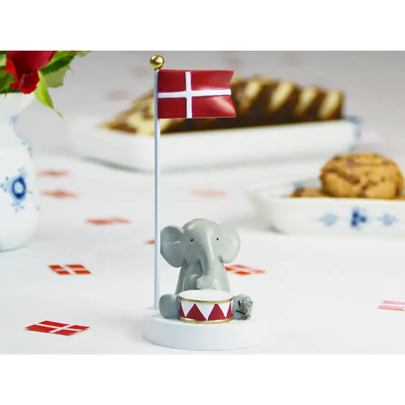 Kids By Friis Bordflag - elefant med tromme - Image 2