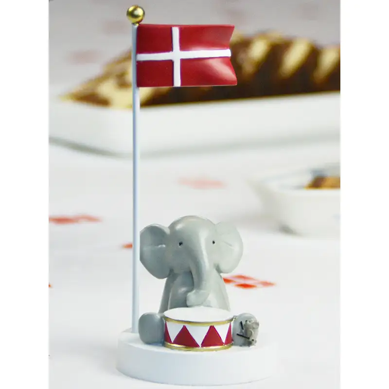 Kids By Friis Bordflag - elefant med tromme - Image 3