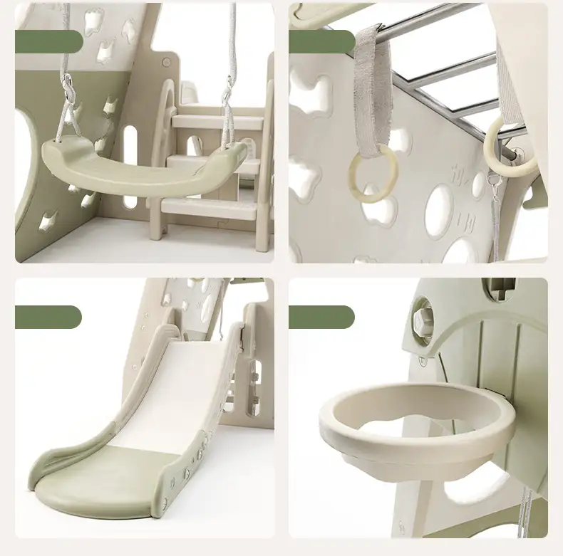 Kids Zone aktivitets hus med rutsjebane og gynge - Image 10