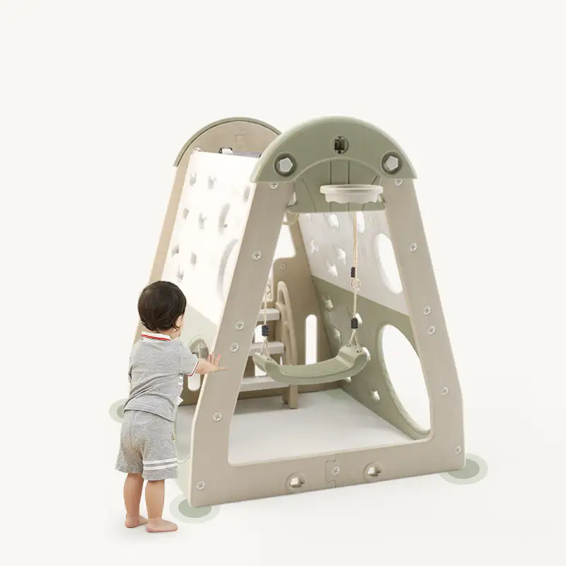 Kids Zone aktivitets hus med rutsjebane og gynge - Image 3