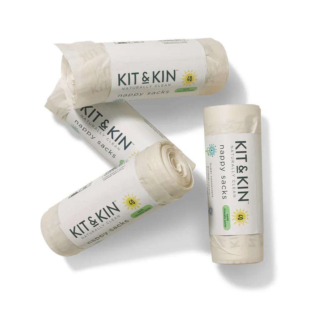 Kit & Kin Biologisk Nedbrydelige Bleposer, (60 stk) - Image 2
