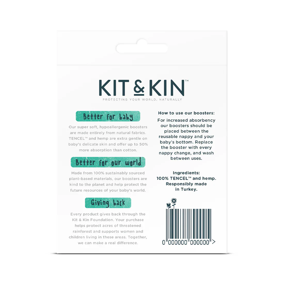 Kit & Kin indlæg til stofble, 3 stk - genanvendelig - Image 4