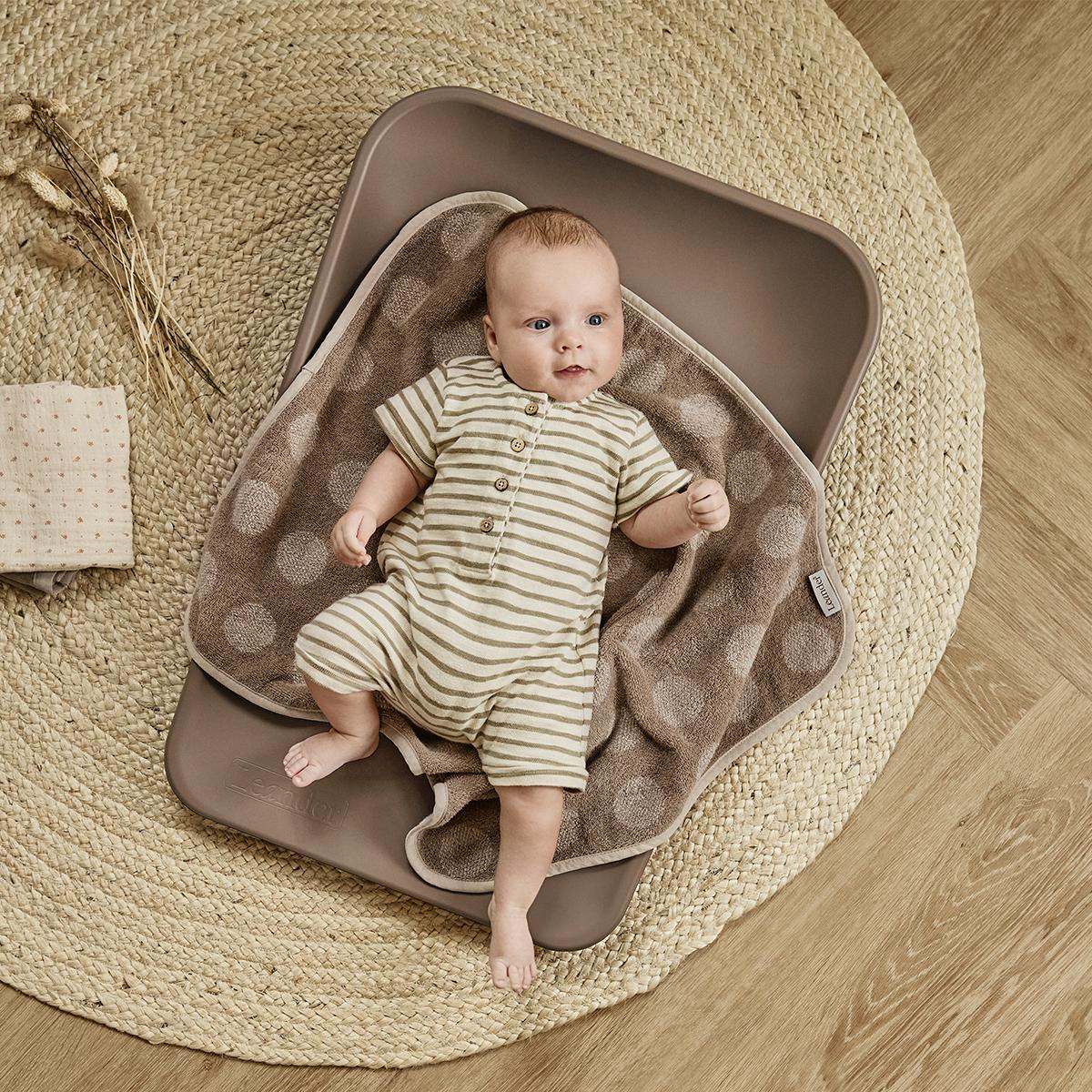 Leander Topper til puslepude - Dots - Mocca - Image 2
