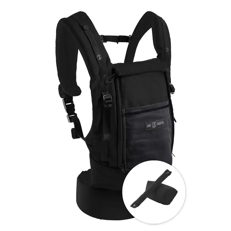 Love Radius Physio Carrier - Sort/Antracite inkl indsats
