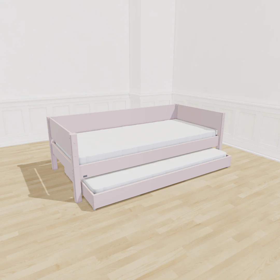 Manis-h Liv Børneseng med Gæsteseng 90x200 - Natural Rose