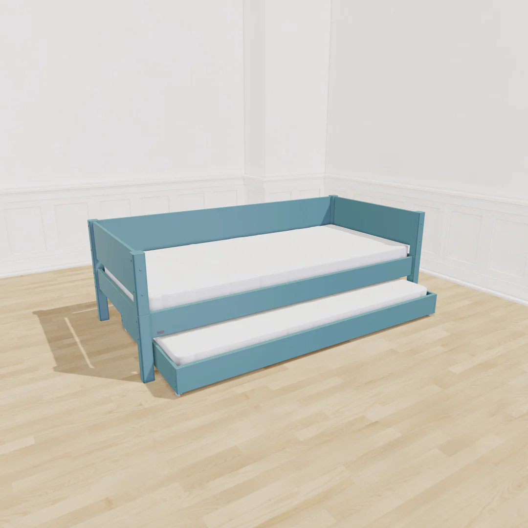 Manis-h Liv Børneseng med Gæsteseng 90x200 - Ocean Blue