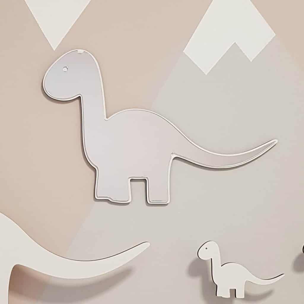 Maseliving dino spejl - hvid - Image 2