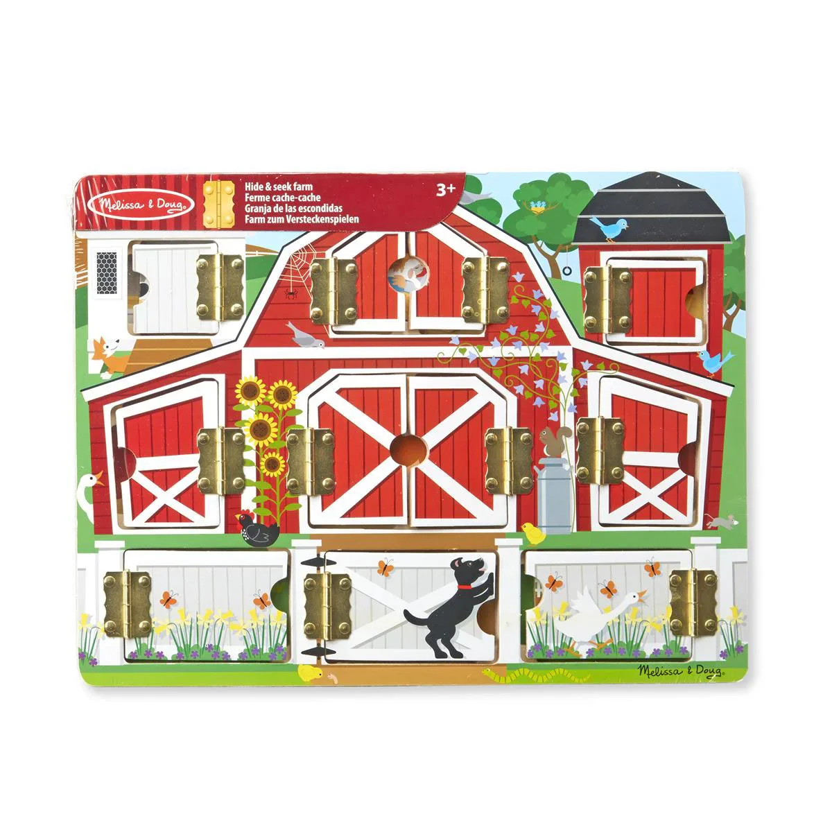 Melissa & Doug Aktivitetslegetøj, Gemmeleg med Låger - Magnetisk