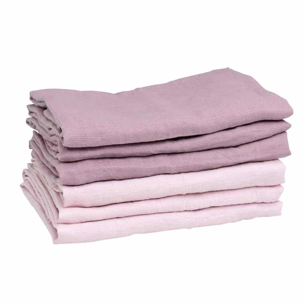 Mininor stofble økologisk rosa - lilla 6 - pak - Image 3