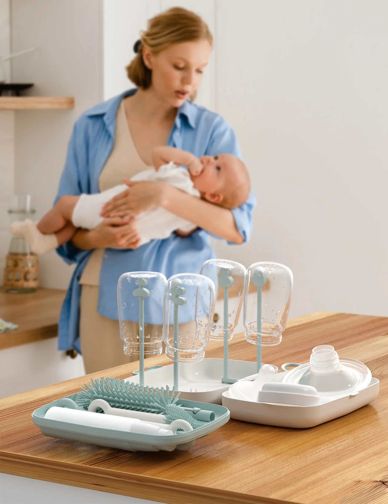 Momcozy 7-i-1 rengøringssæt - grøn - Image 2