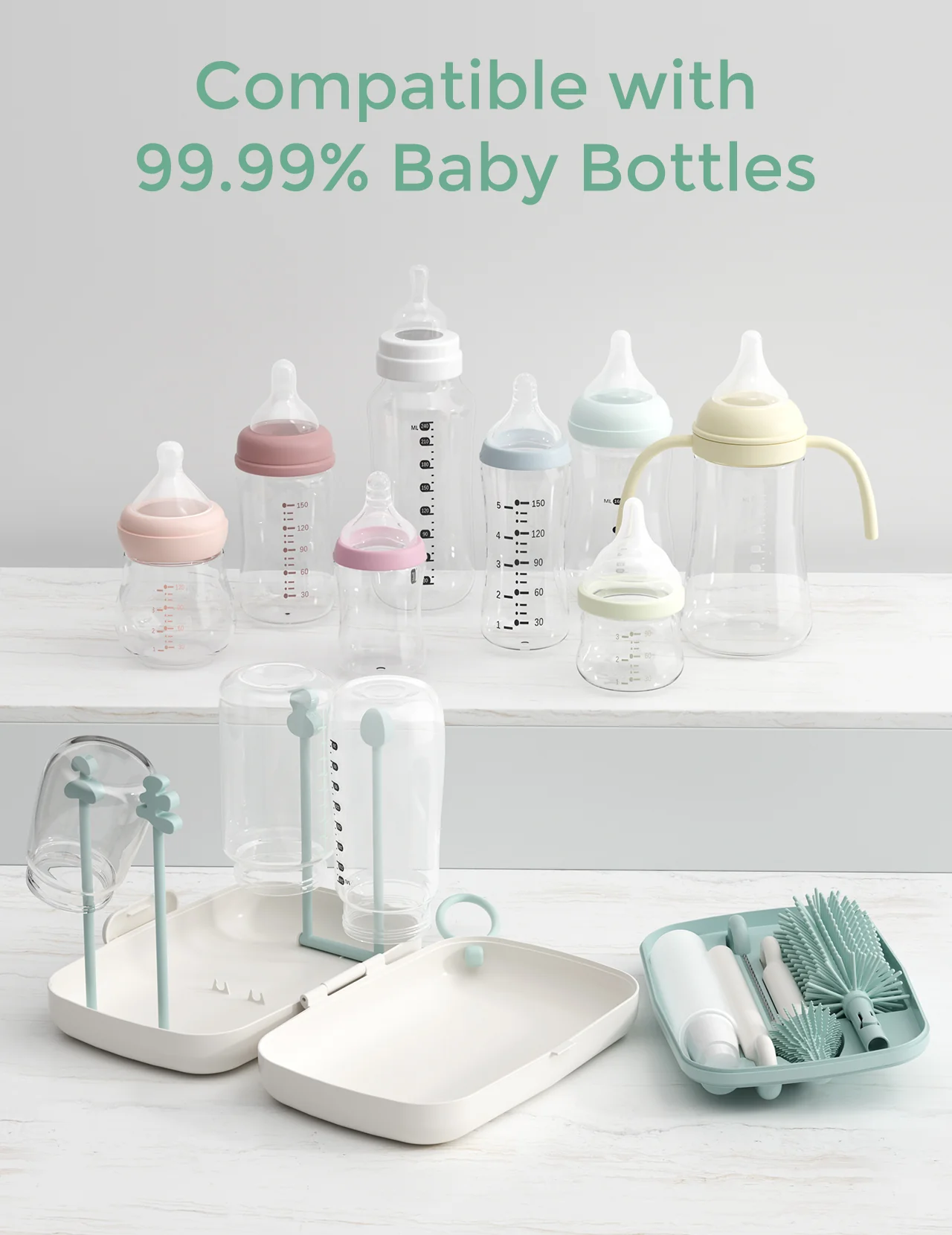 Momcozy 7-i-1 rengøringssæt - grøn - Image 4