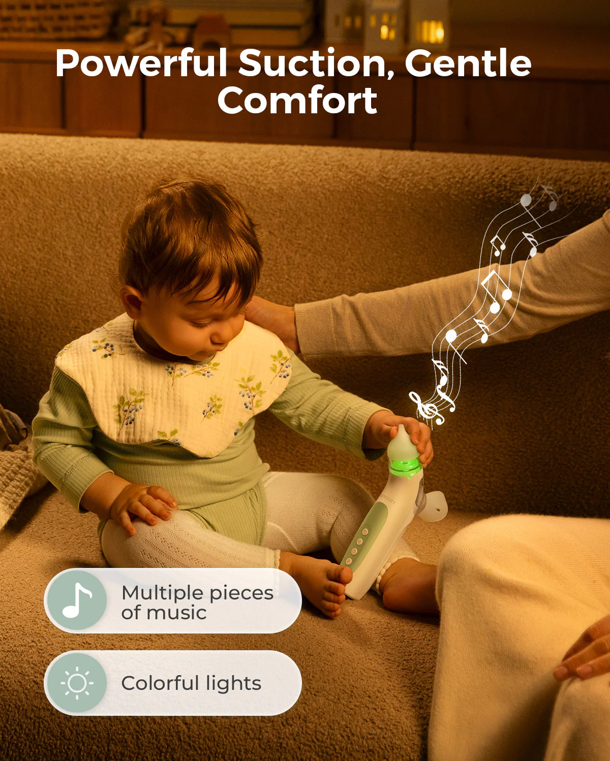 Momcozy BreezyClear™ 2-i-1 elektrisk næsesuger med spray og sug - Image 5