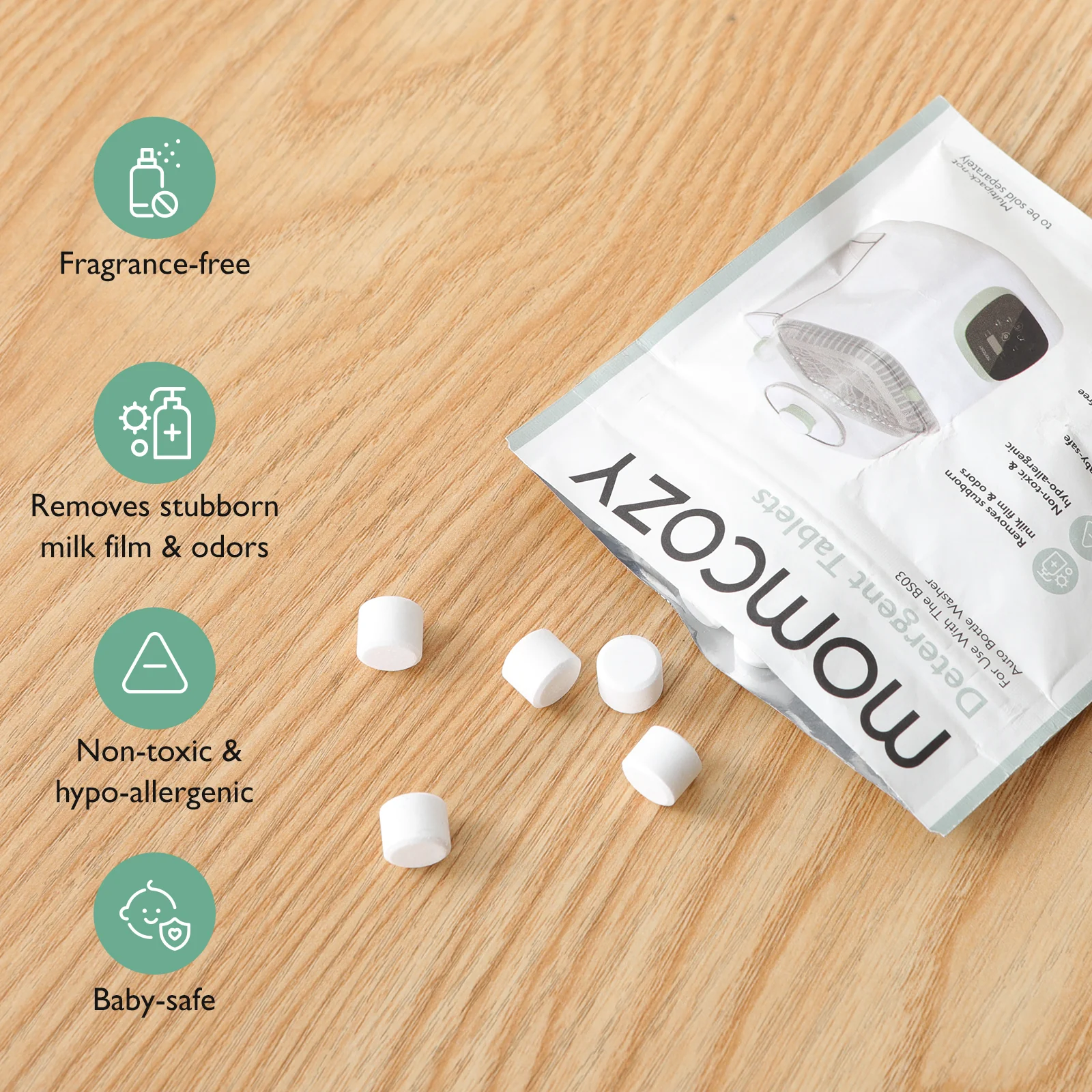 Momcozy opvasketablet til KleanPal Pro flaskerenser - Image 3
