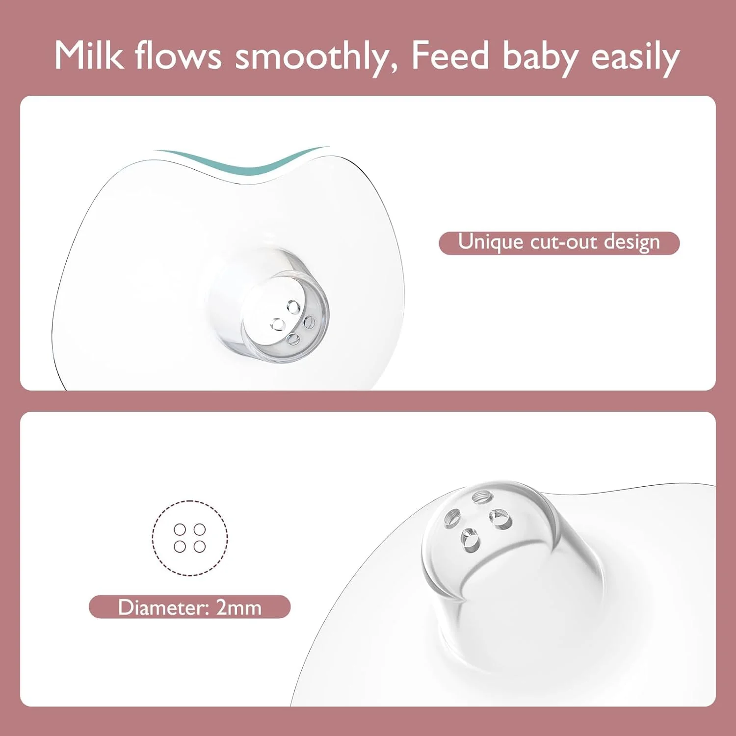 Momcozy Silikone brystskjold - 17 mm - Image 3
