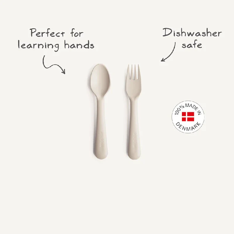 Mushie Fork & spoon - vanilla - Image 2