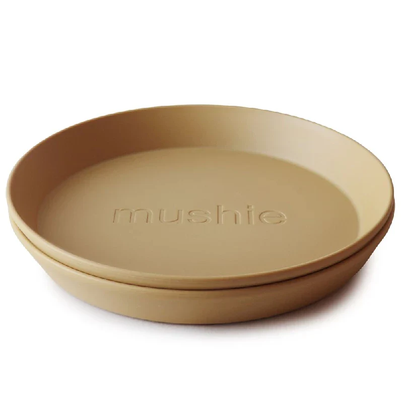 Mushie Rund Tallerken Mustard 2pcs - Image 2