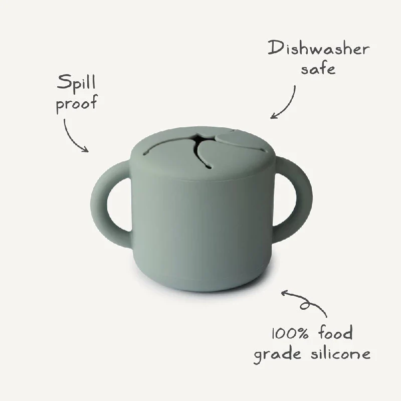 Mushie Snack Cup - powder blue - Image 3