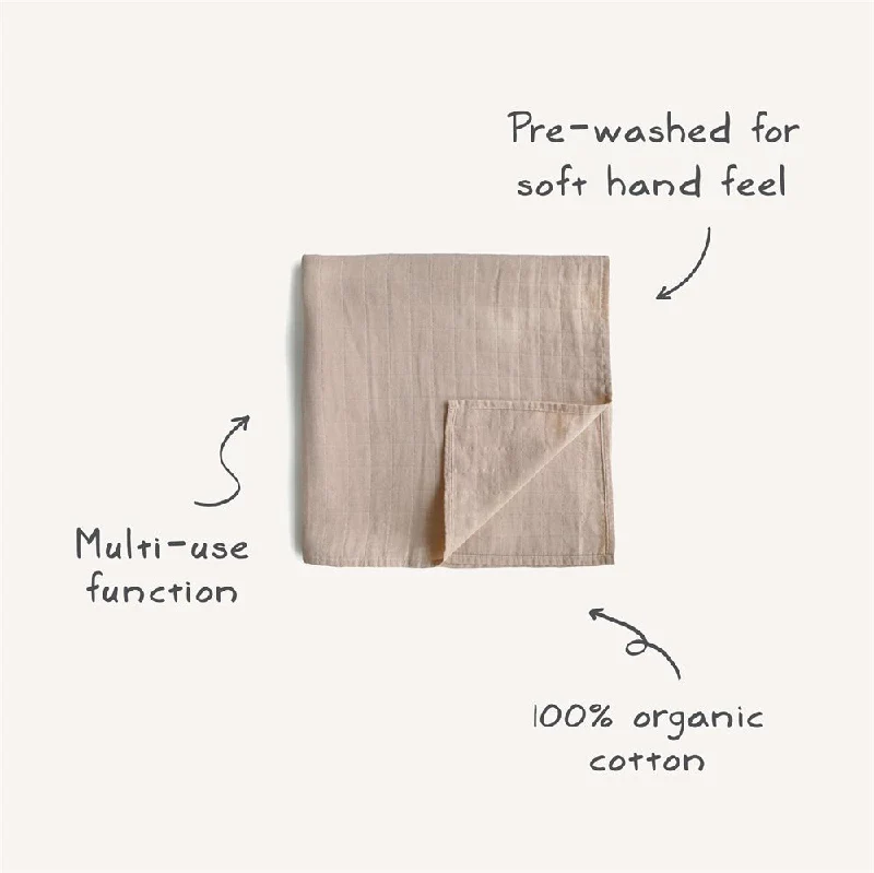 Mushie Swaddle Sage - Image 2