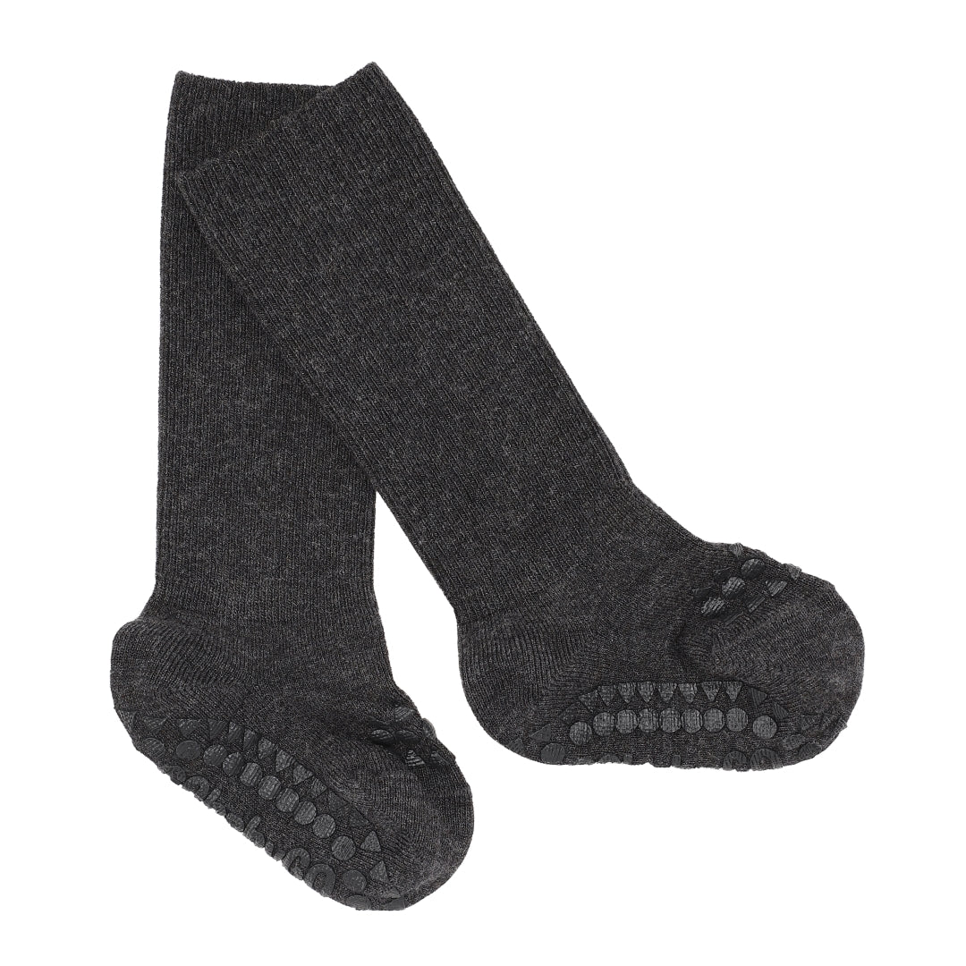 Skridsikre Strømper Bambus - Dark Grey